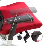 Ergonomisen Ergonea Mesh työtuolin monipuoliset käsinojien säädöt