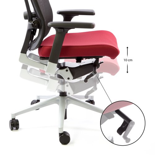Säädettävän Ergonea Fabric toimistotuolin korkeudensäätö