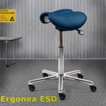 ESD satulatuoli suojaus kaksiosainen Ergonea miehille, ESD satulatuolissa hyvä suojaus