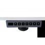 Pieni sähköpöytä valkoinen Elite EasyDesk 120x60 cm käyttöpaneeli lähikuva