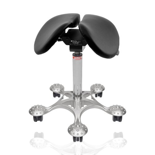 Kaksiosainen Salli satulatuoli Twin musta nahka halpaan hintaan netistä