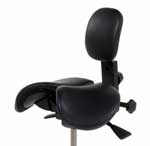 Venyttelytuki Salli satulatuoliin musta