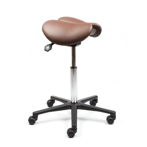 Kaksiosainen satulatuoli miehille Ergonea Dual ruskea nahka miesten kotimainen satulatuoli verkkokaupasta