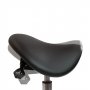 Halpa satulatuoli Kiia 25, mustan nahkaisen istuimen ergonomiset säädöt, Kiia 25 on hyvä satulatuoli kotiin tai kouluun jyskimäiseen tarjous hintaan netistä 