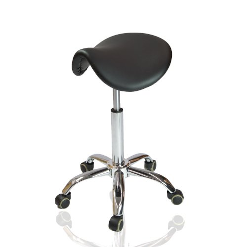 Halpa Satulatuoli Kiia 25 musta nahka on hyvä ergonominen satulatuoli  naisille tytöille ja pojille nyt edulliseen ja halpaan sotka-molaiseen jysk hintaan