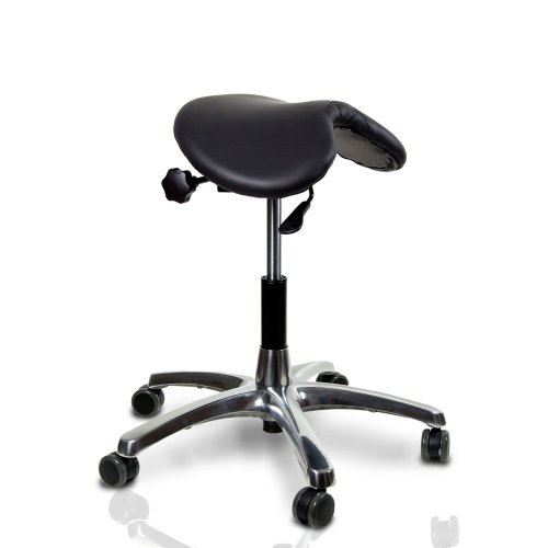 Satulatuoli miehille Indy 6 musta nahka, ergonominen hyvä satulatuoli miehelle tarjous hintaan netistä