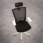 Valkoinen työtuoli verkkoselkänojallinen laadukas hyvä toimistotuoli keinumekanismilla Ergonea nyt edulliseen hintaan, hyvä ergonomia sekä hinta - laatu suhde tyylikäs valkoinen työtuoli edullisesti, laadukas ergonominen hyvä työtuoli selälle paras tuoli