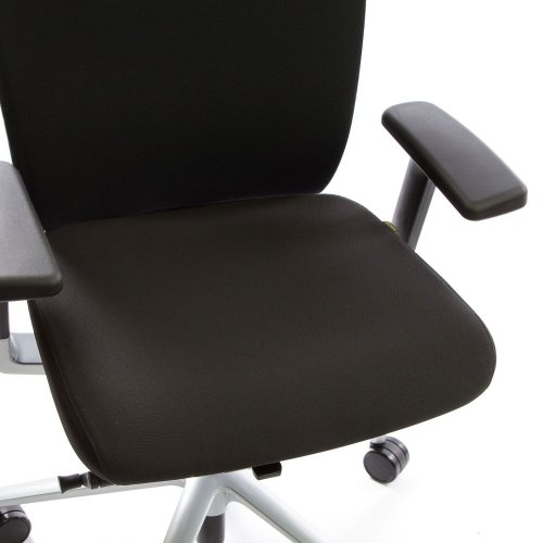 Ergonea Fabric työtuolin vaihdettava musta istuinpäällinen