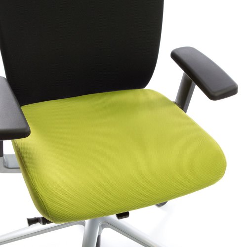 Ergonea Fabric työtuolin vaihdettava vihreä istuinpäällinen