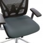 Istuinpäällinen tummanharmaa Ergonea Mesh työtuoliin, hillityt istuinpäälliset työtuoleihin