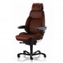 Valvomotuoli Kab Seating Executive ruskea nahka on iso työtuoli isokokoiselle ja pitkälle miehelle, ergonominen työtuoli Kab Seating pitkälle ja isokokoiselle paras ergonomia ja paras tarjous