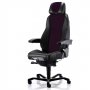 Hyvä valvomotuoli ja työtuoli Kab Seating K4 Premium lila edullisesti, ergonominen valvomotuoli käytetty musta / violetti työtuolin hinta tarjous, paras ergonomia ja hyvä työtuoli violetti