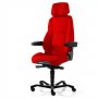 Hyvä työtuoli punainen valvomotuoli Kab Seating K4 Premium valvomotuoli punainen kangas edullinen hinta, paras ergonomia ja tarjous, punainen työtuoli on ergonominen valinta