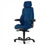 Ergonominen työtuoli sininen valvomotuoli Kab Seating K4 Premium tarjous hintaan, hyvä työtuoli ja ergonominen valvomotuoli sininen kangas edullisesti, paras ergonomia siniset valvomotuolit ja työtuolit