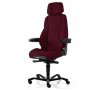 Tummanpunainen työtuoli ja valvomotuoli Kab Seating K4 Premium edulliseen hintaan, hyvä työtuoli ja valvomotuoli tummanpunainen kangas, paras tarjous ja ergpnominen työtuoli sekä valvomotuoli Kab Seating
