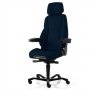 Hyvä työtuoli hinta valvomotuoli Kab Seating K4 Premium tarjous, Kab valvomotuoli ja hyvä työtuoli tummansininen kangas edullisesti