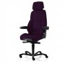 Ergonominen työtuoli lila eli violetti valvomotuoli Kab Seating K4 Premium, tarjous hintaan ergonominen työtuoli ja valvomotuoli violetti kangas, hyvä ergonomia, edullinen hinta