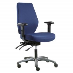 Toimistotuoli Optimum N sinisella kankaalla