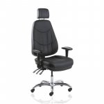 Työtuoli SitSit Director Musta aito nahka työtuolit edulliseen hintaan verkkokaupasta