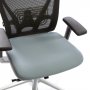 Istuinpäällinen harmaa Ergonea Mesh työtuoliin, hillityt istuinpäälliset työtuoleihin