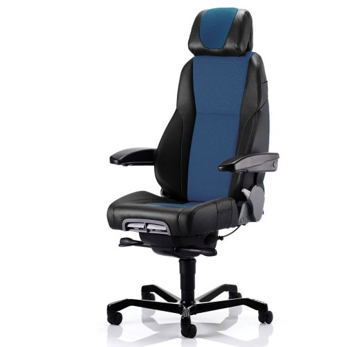 Valvomotuoli ja ergonominen työtuoli Kab Seating K4 on edullinen hyvä valvomotuoli nahka ja ergonominen toimistotuoli musta kangas tai nahka, valvomotuoli hinta tarjous, paras työtuoli hyvä ergonomia edullinen tietokonetuoli käytetty työtuoli Kab sininen 
