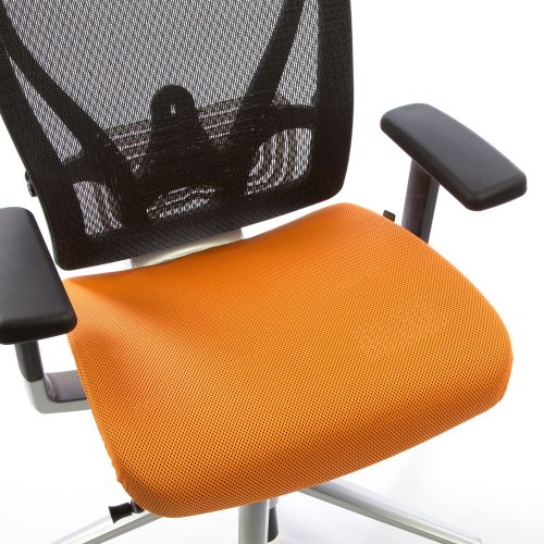 Ergonomisen Ergonea Full Mesh työtuolin vaihdettava oranssi istuinpäällinen